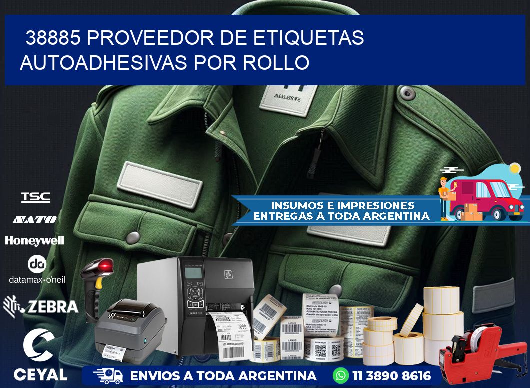 38885 proveedor de etiquetas autoadhesivas por rollo