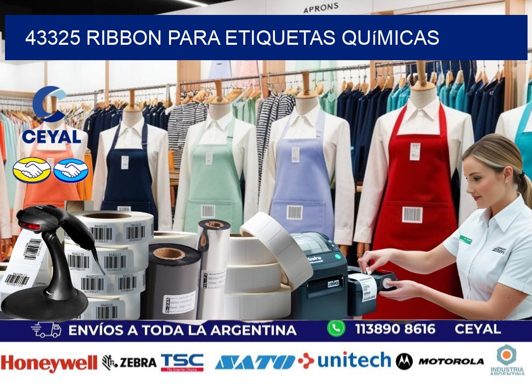 43325 ribbon para etiquetas químicas