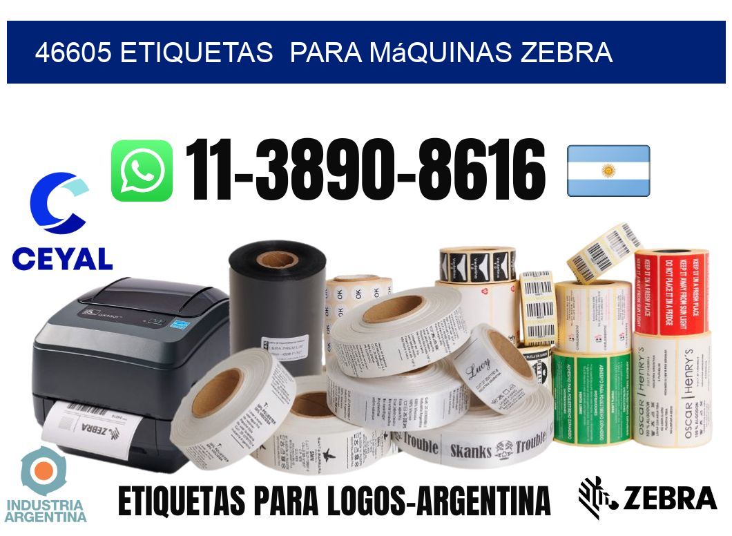 46605 etiquetas  para máquinas Zebra