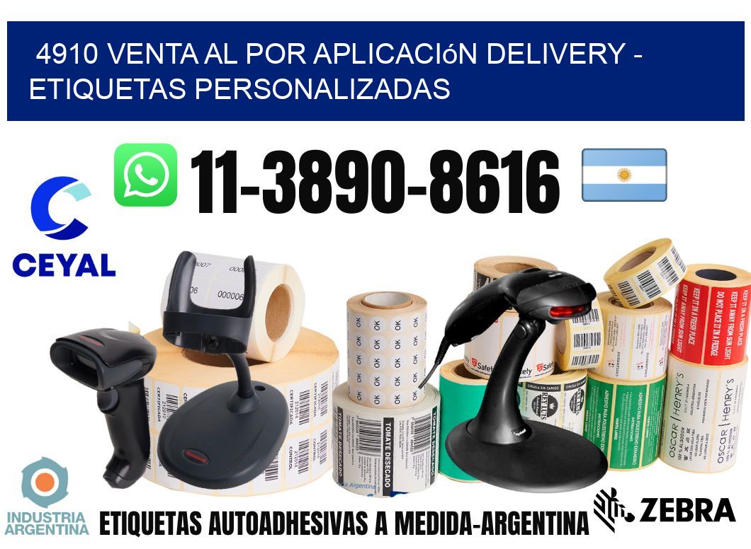 4910 Venta al Por Aplicación delivery – Etiquetas Personalizadas