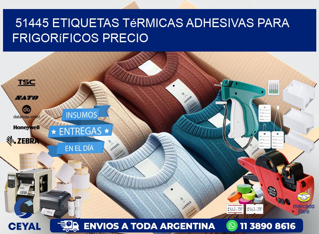 51445 etiquetas térmicas adhesivas para frigoríficos precio