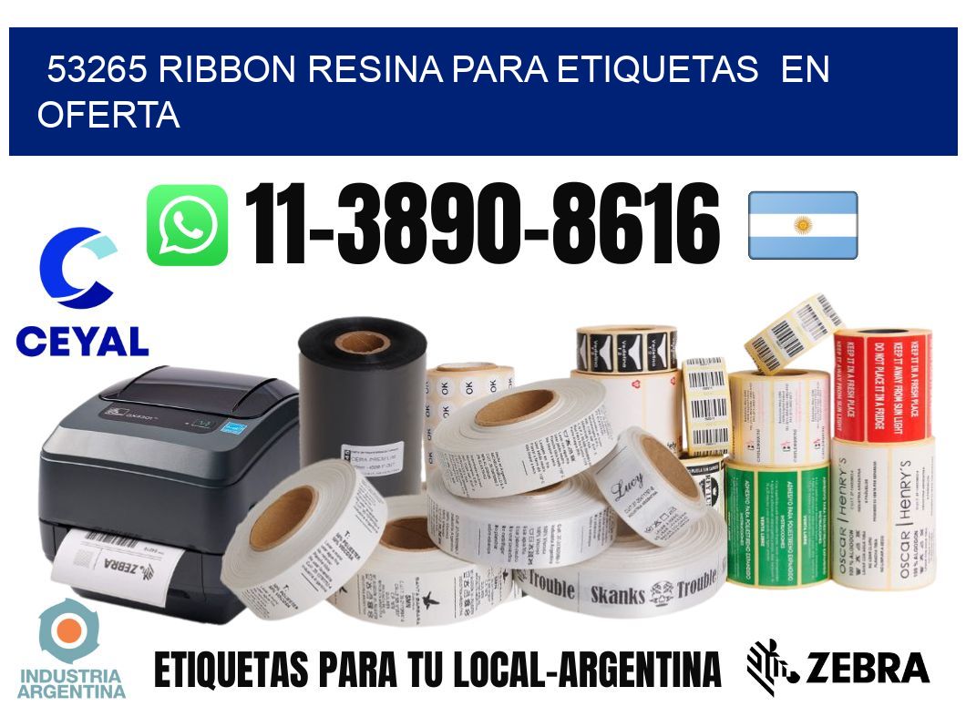 53265 ribbon resina para etiquetas en oferta