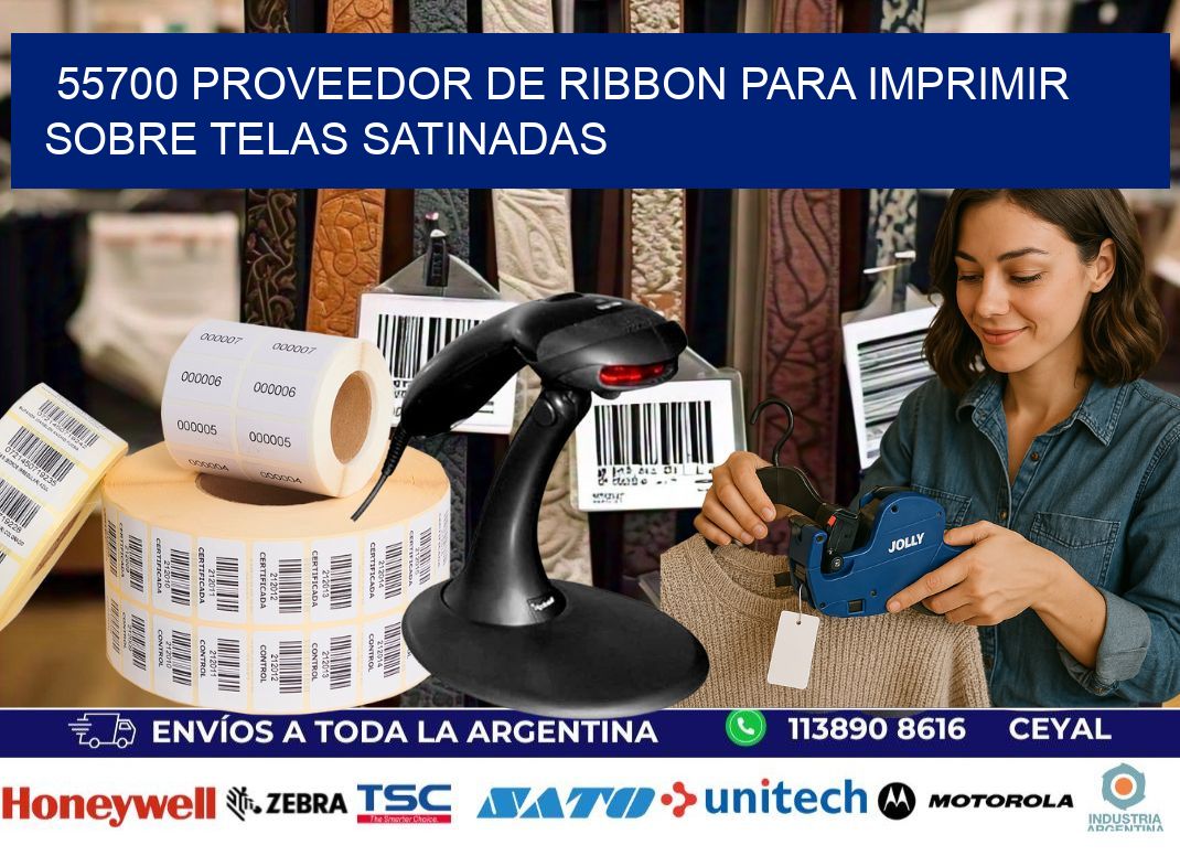 55700 proveedor de ribbon para imprimir sobre telas satinadas
