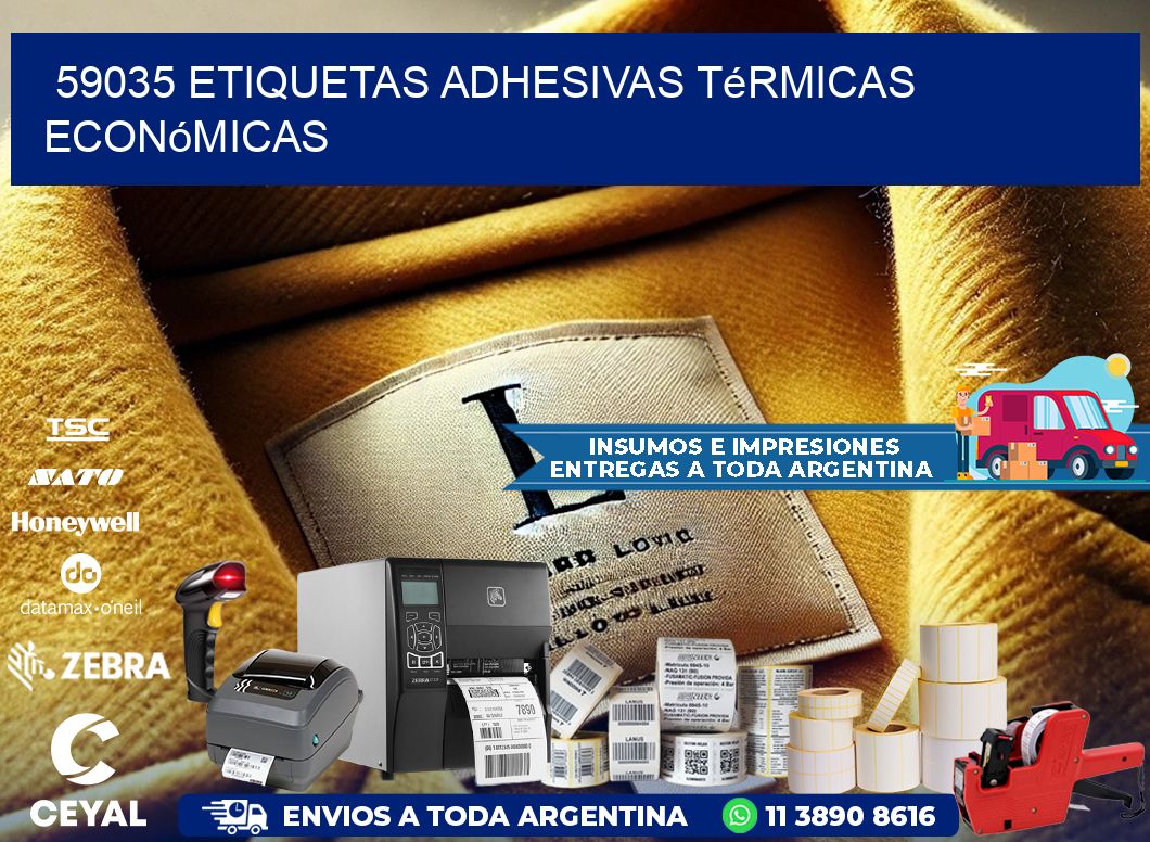59035 etiquetas adhesivas térmicas económicas