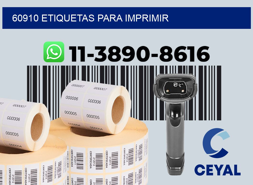 60910 etiquetas para imprimir