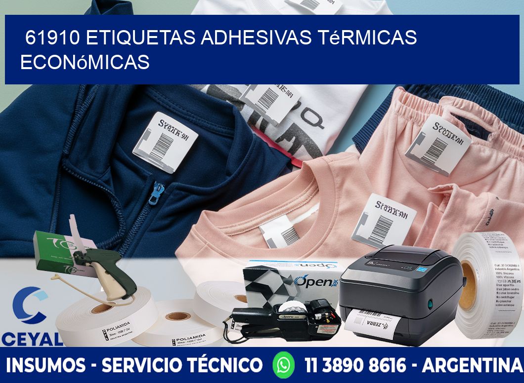 61910 etiquetas adhesivas térmicas económicas