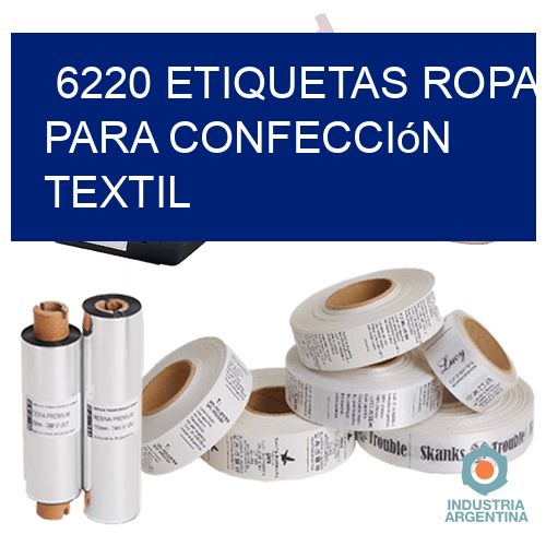 6220 Etiquetas ropa para confección textil