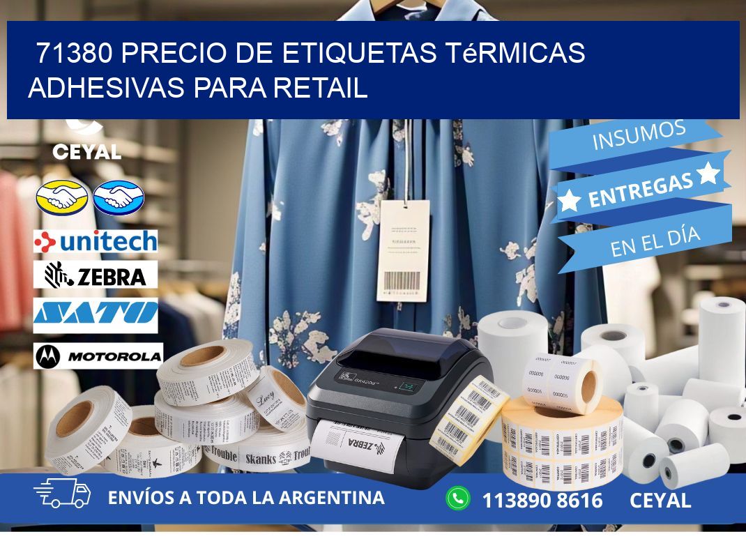71380 precio de etiquetas térmicas adhesivas para retail