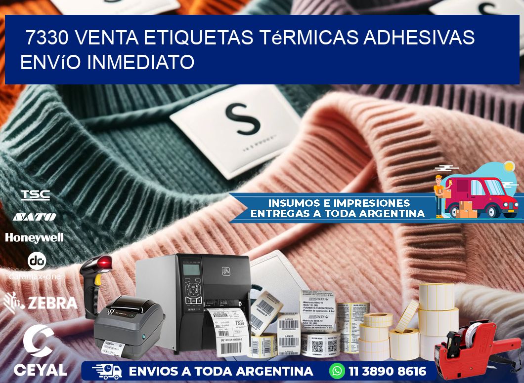 7330 venta etiquetas térmicas adhesivas envío inmediato