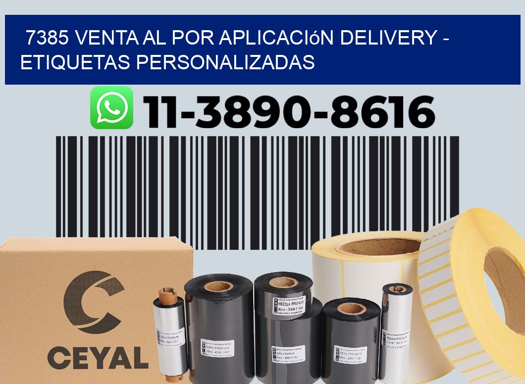 7385 Venta al Por Aplicación delivery - Etiquetas Personalizadas