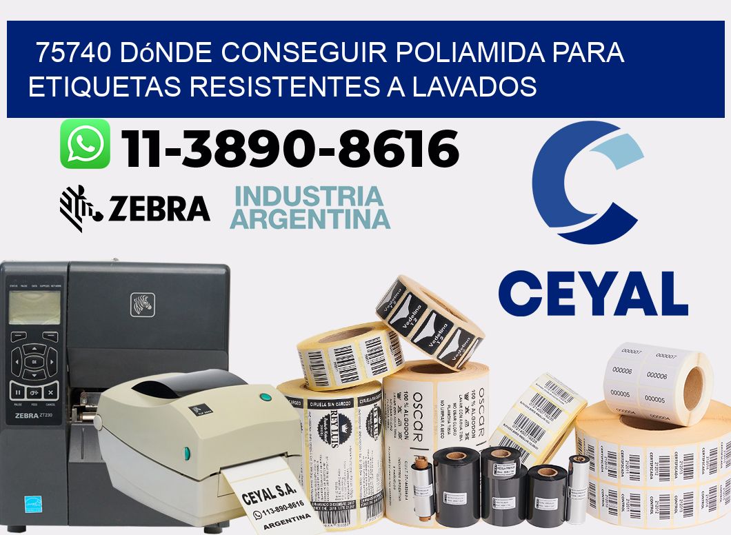 75740 dónde conseguir poliamida para etiquetas resistentes a lavados