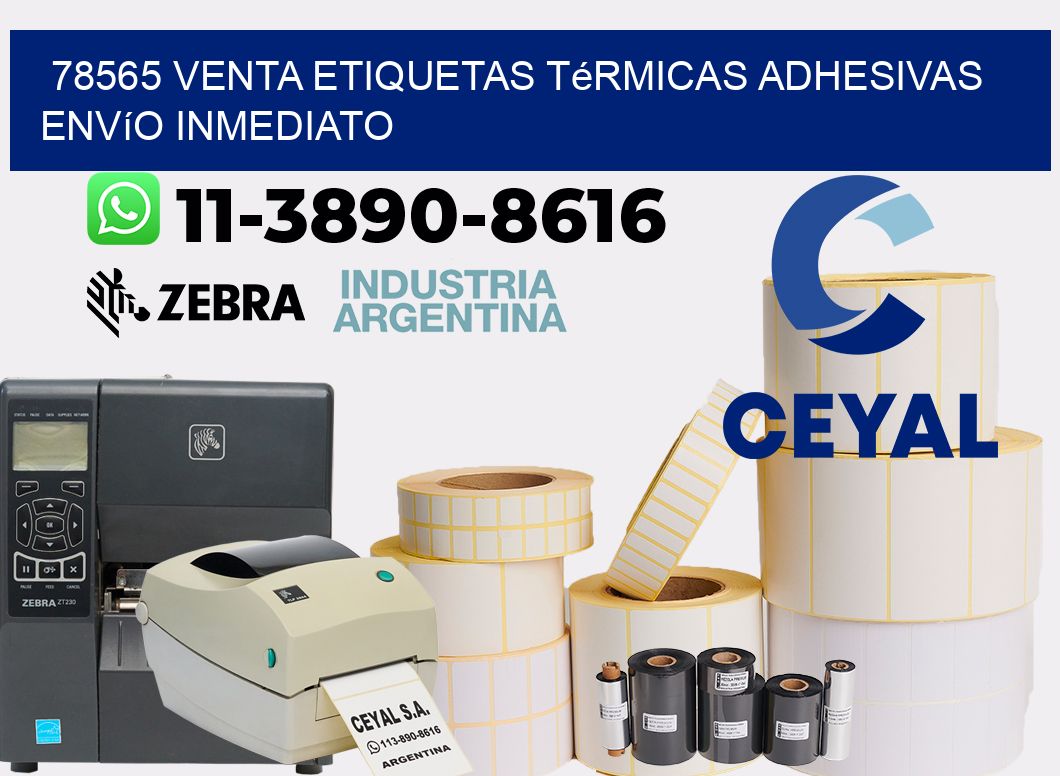 78565 venta etiquetas térmicas adhesivas envío inmediato