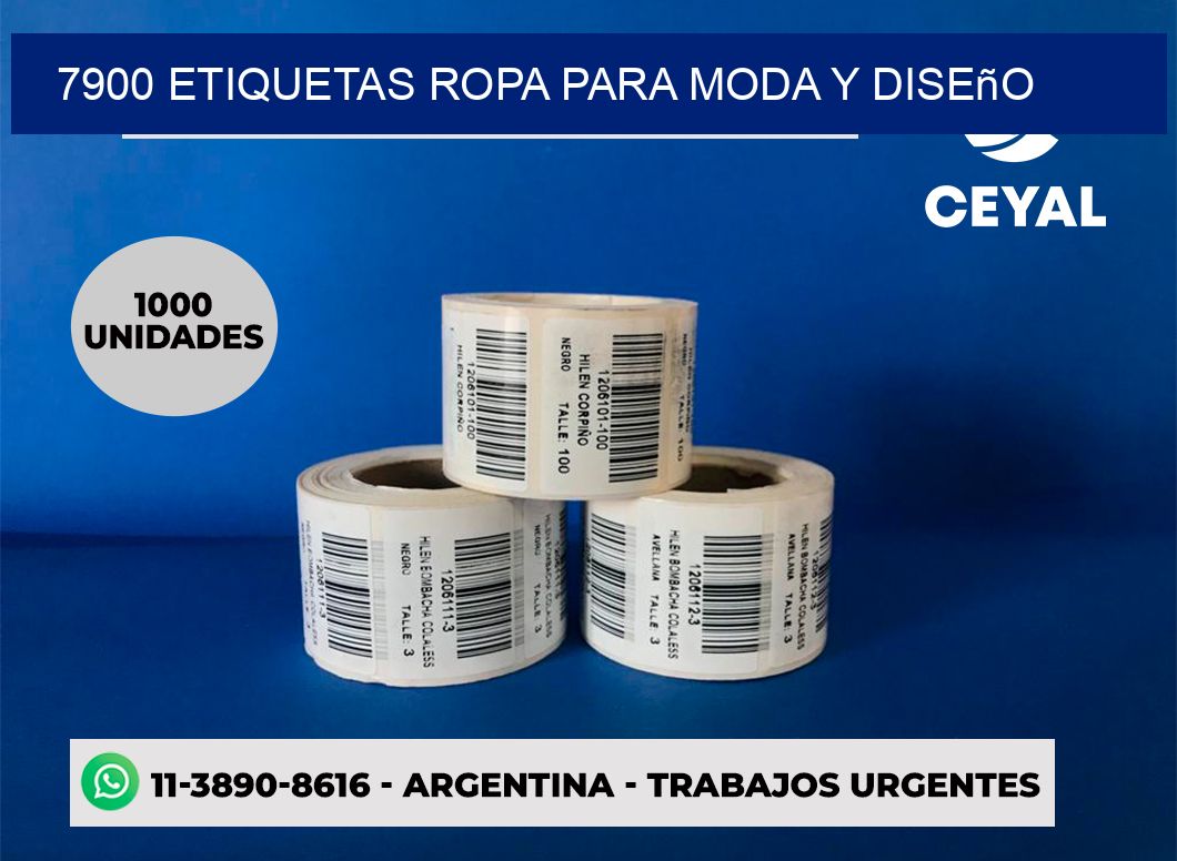 7900 Etiquetas ropa para moda y diseño