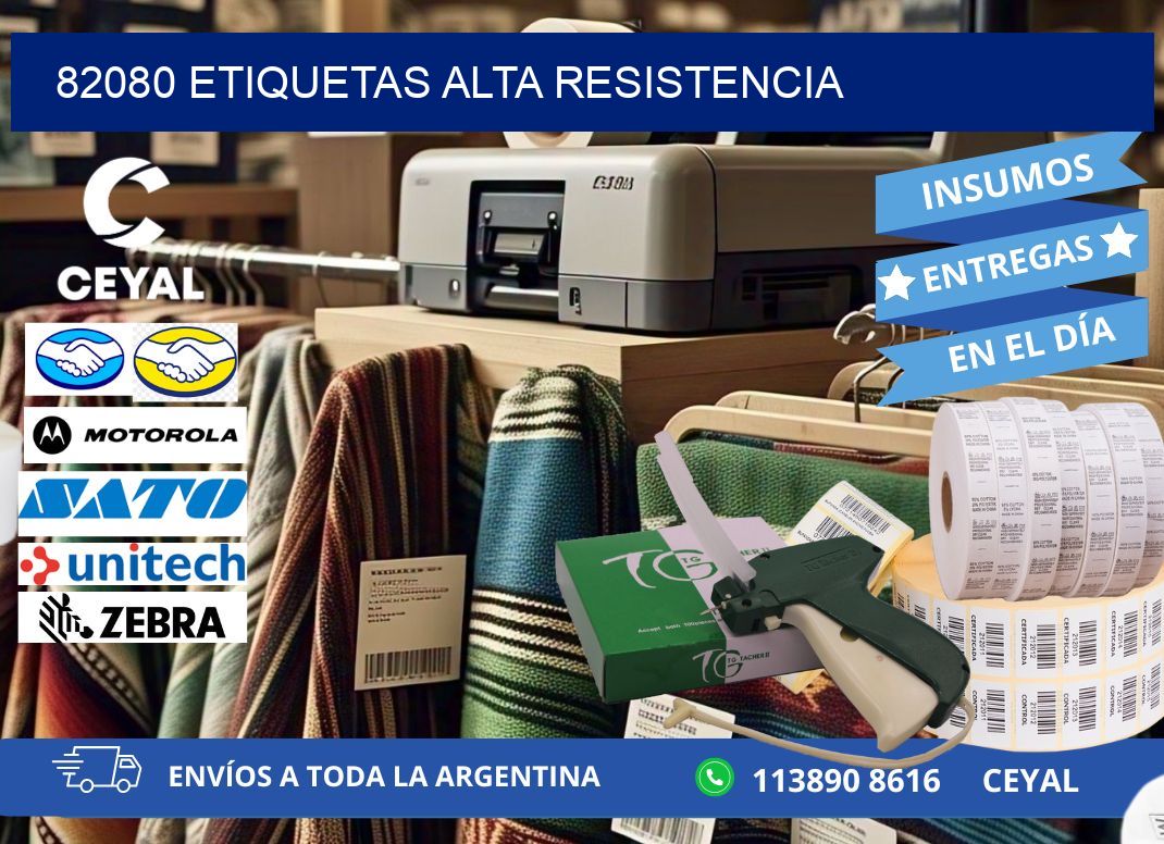 82080 etiquetas alta resistencia