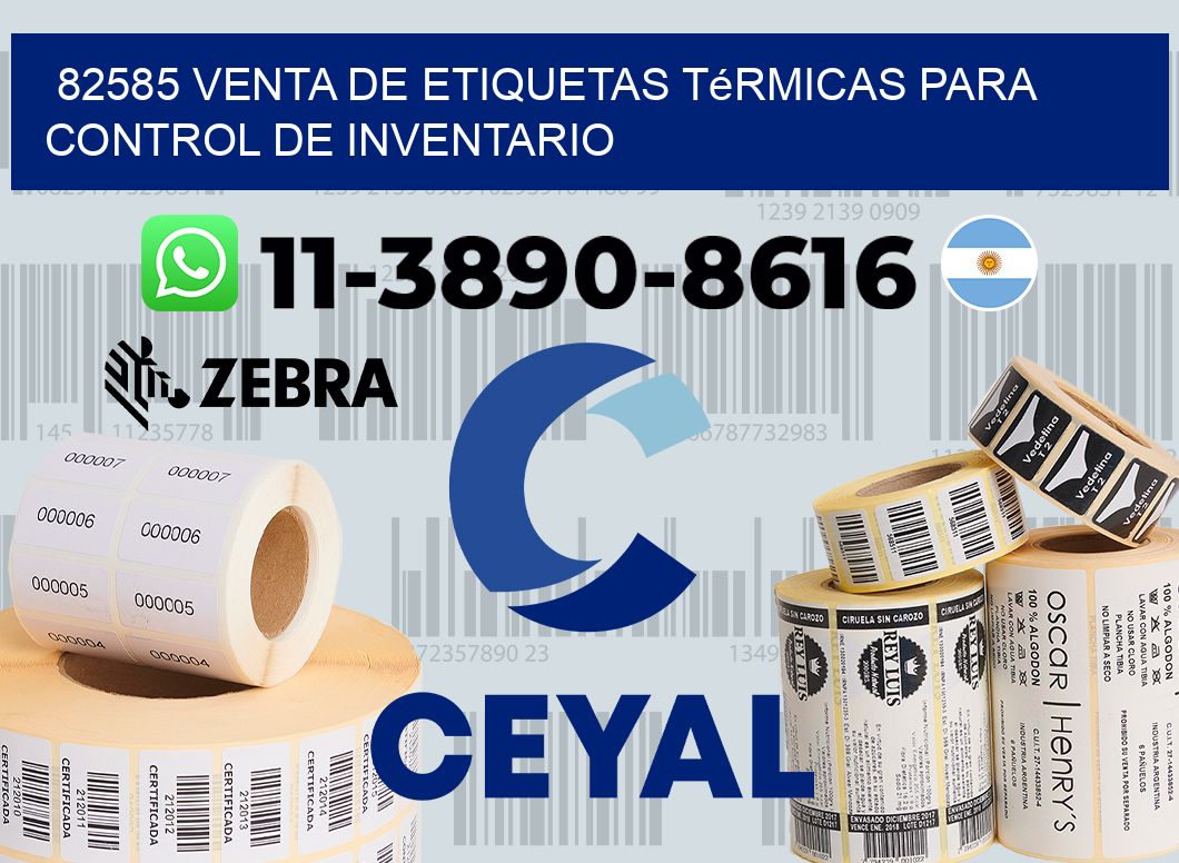 82585 venta de etiquetas térmicas para control de inventario