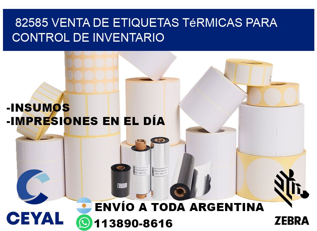 82585 venta de etiquetas térmicas para control de inventario