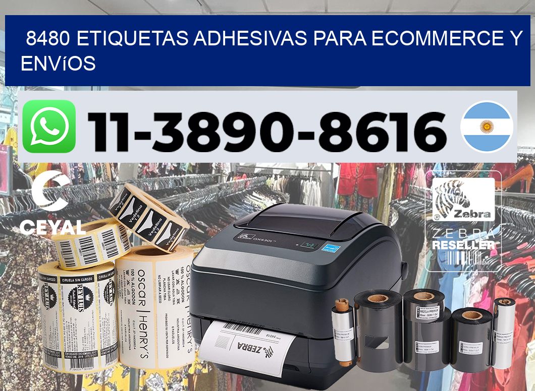 8480 Etiquetas adhesivas para ecommerce y envíos