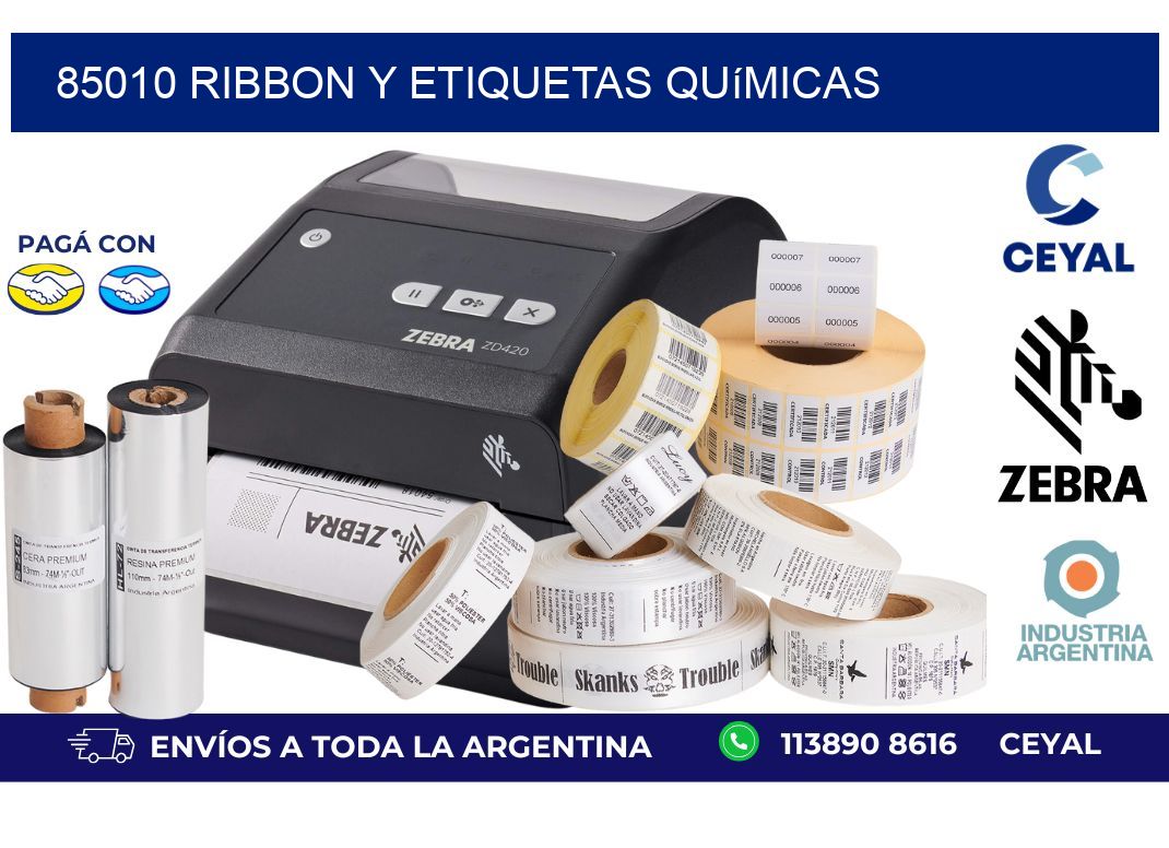 85010 ribbon y etiquetas químicas