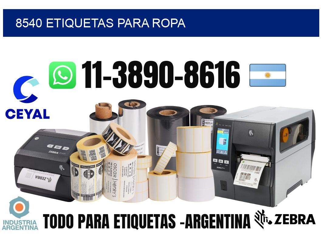 8540 etiquetas para ropa