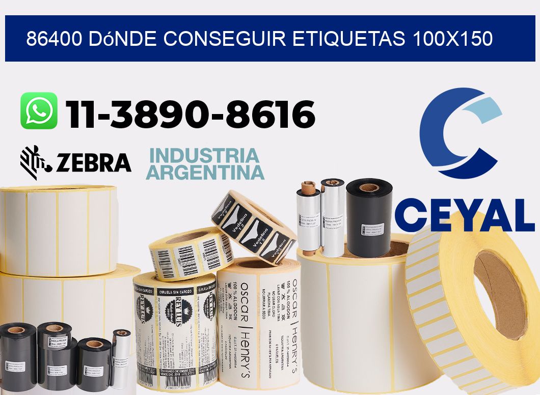 86400 dónde conseguir etiquetas 100x150
