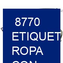 8770 Etiquetas ropa con estética moderna