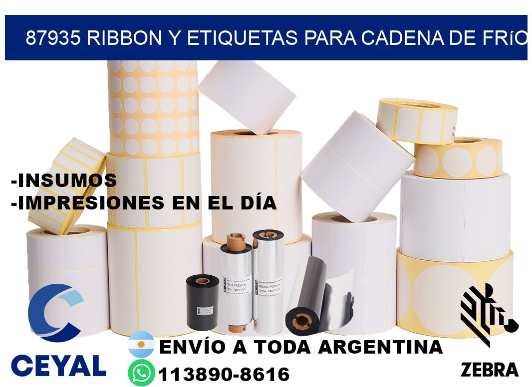 87935 ribbon y etiquetas para cadena de frío