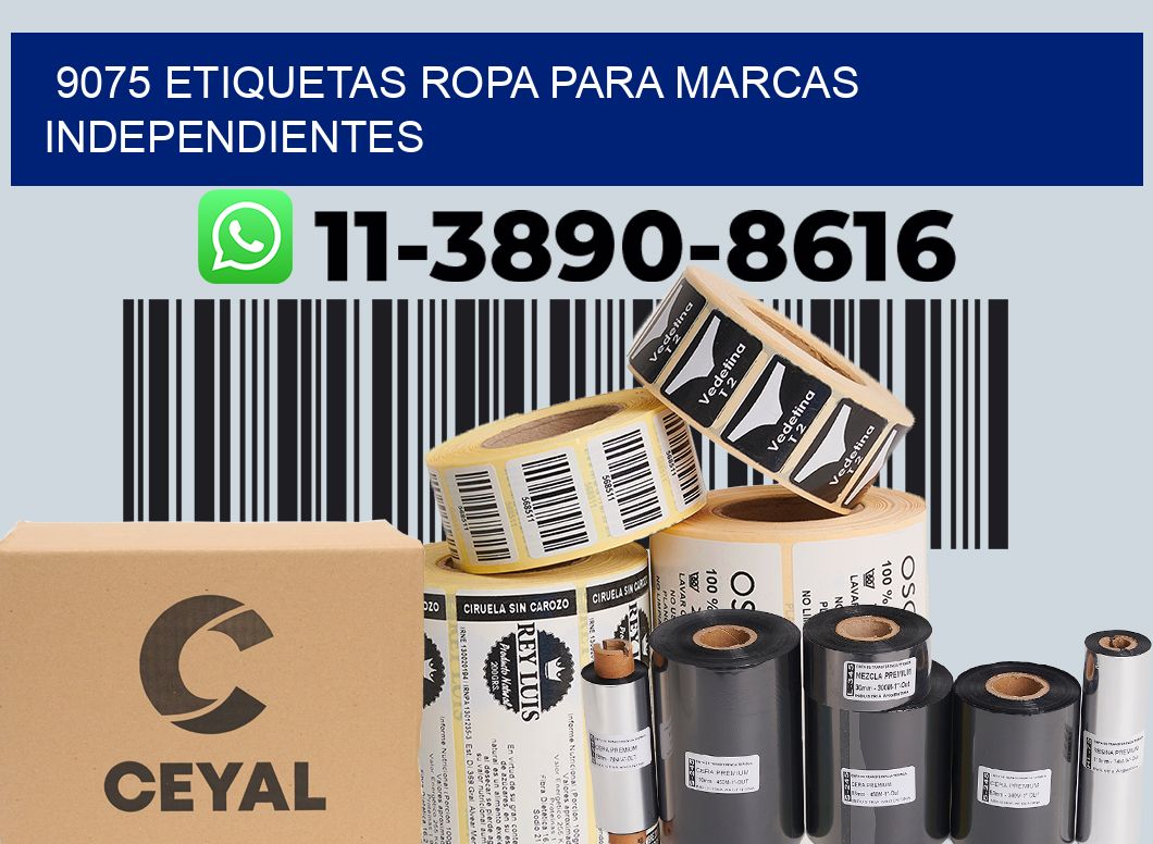 9075 Etiquetas ropa para marcas independientes