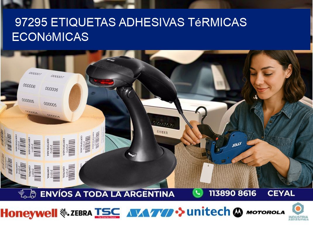 97295 etiquetas adhesivas térmicas económicas