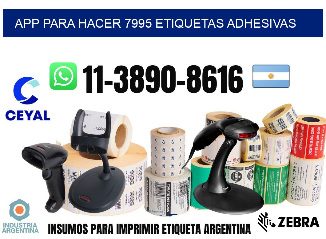 App para hacer 7995 etiquetas adhesivas