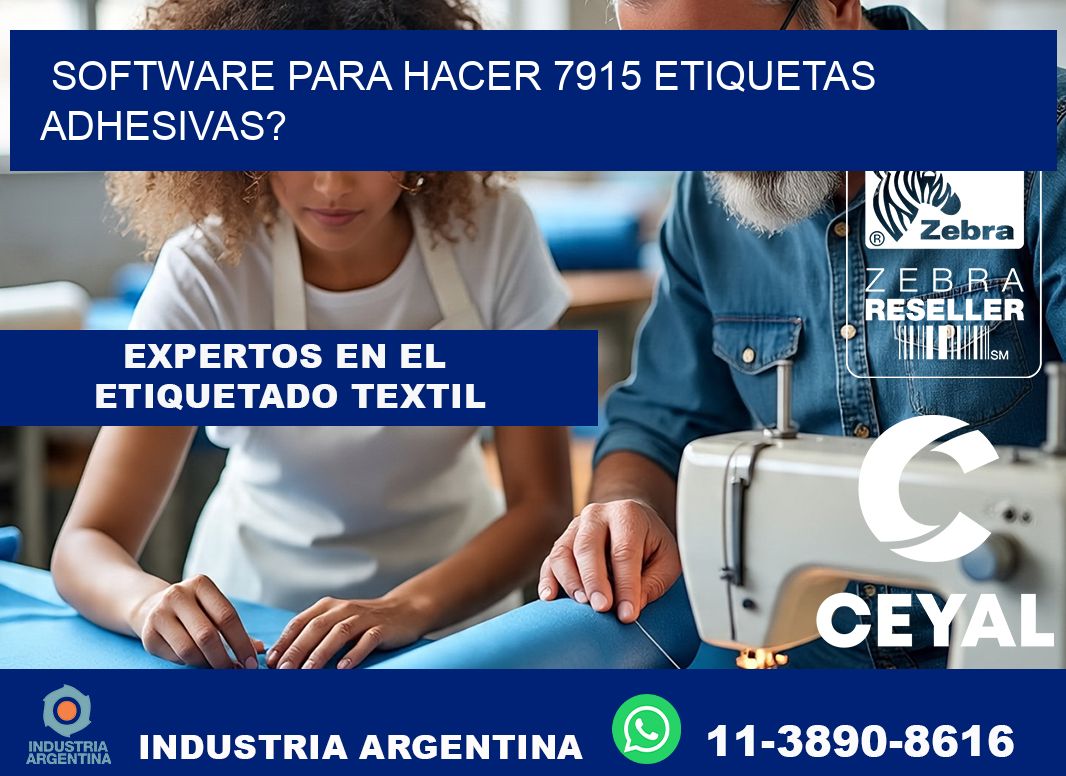 Software para hacer 7915 etiquetas adhesivas?
