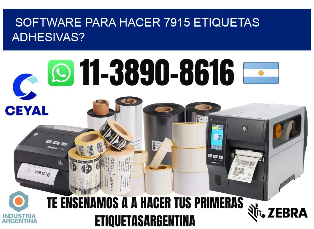 Software para hacer 7915 etiquetas adhesivas?