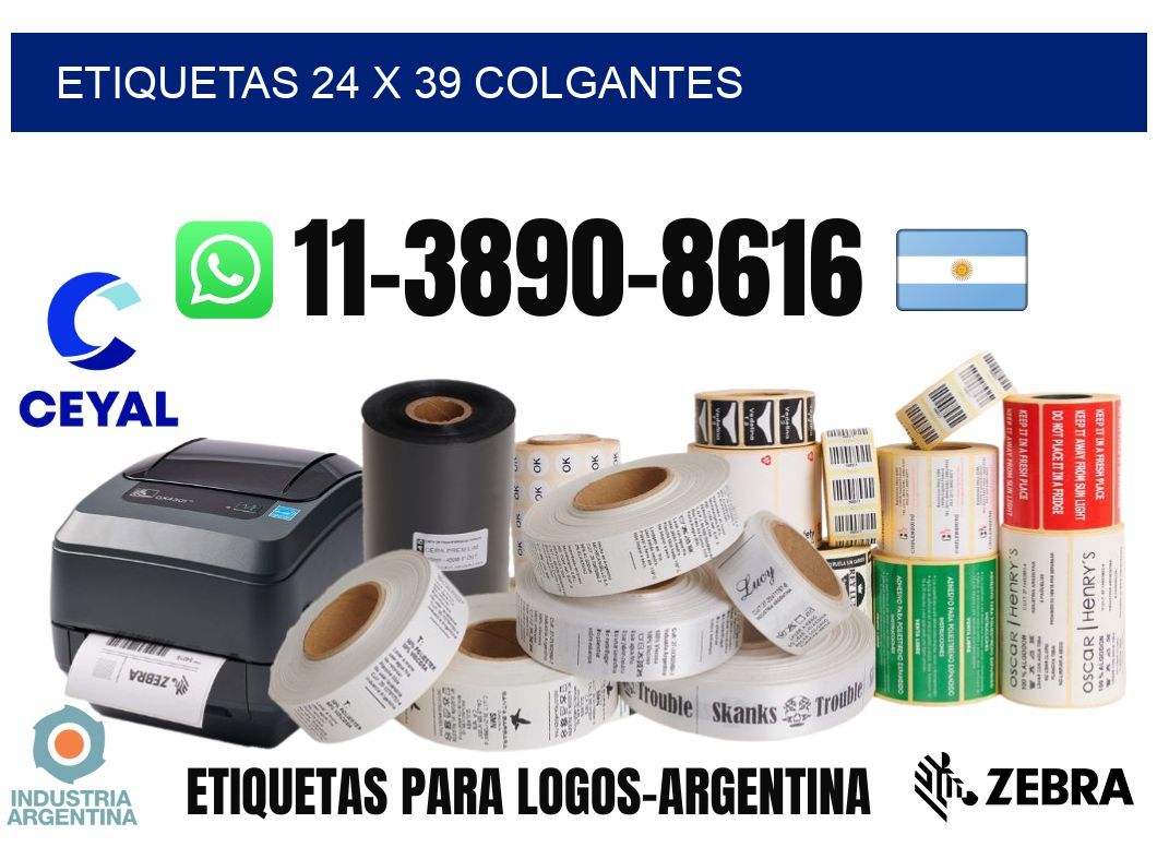 etiquetas 24 x 39 colgantes
