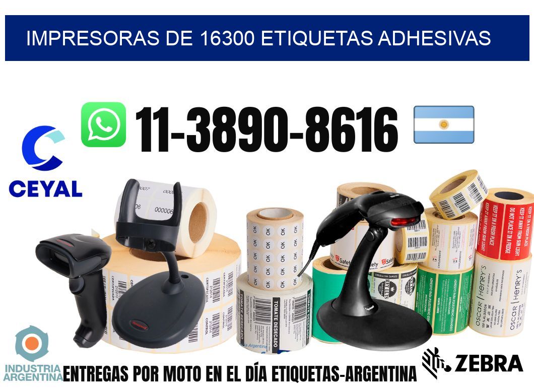 impresoras de 16300 etiquetas adhesivas