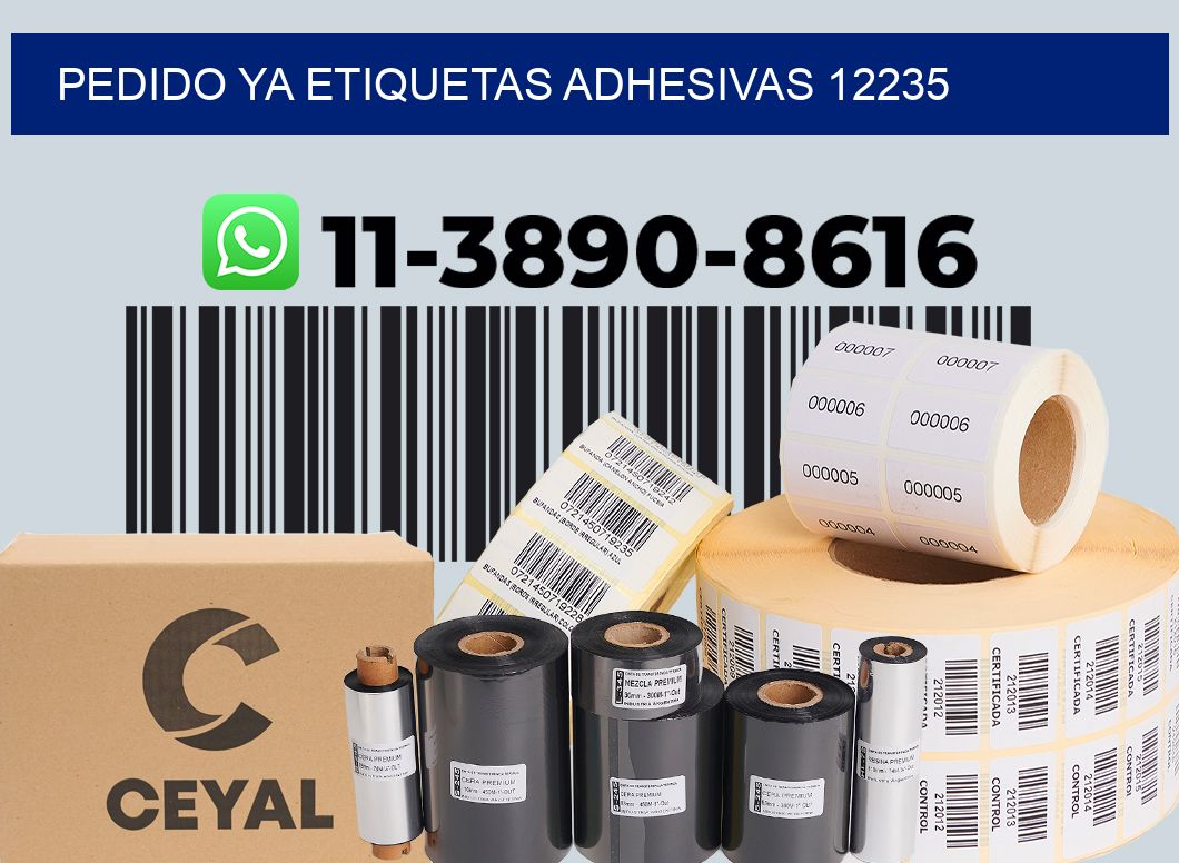 pedido ya etiquetas adhesivas 12235