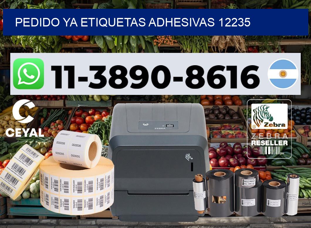 pedido ya etiquetas adhesivas 12235