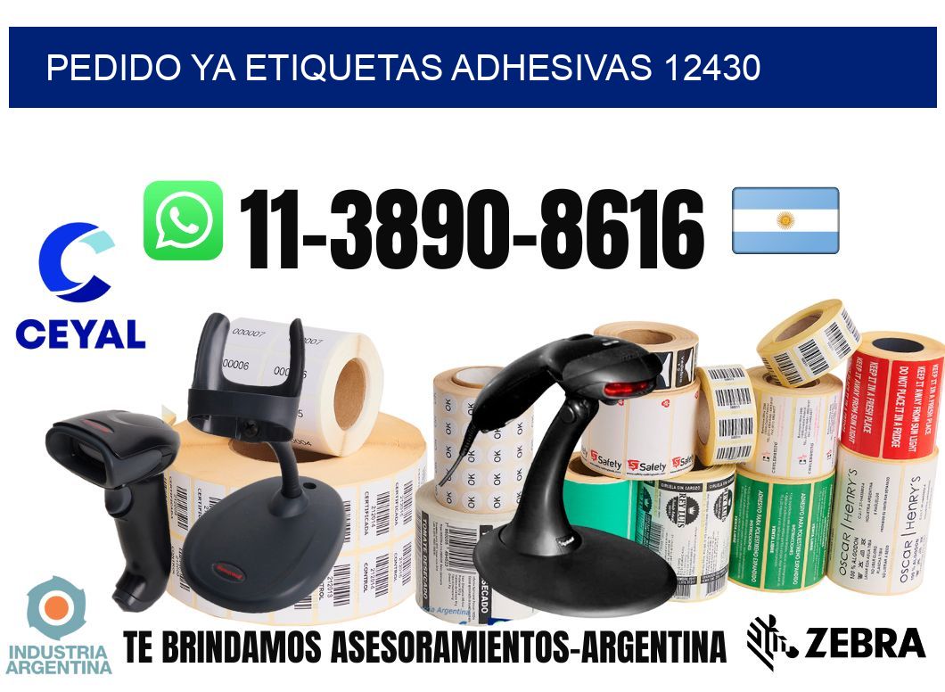 pedido ya etiquetas adhesivas 12430