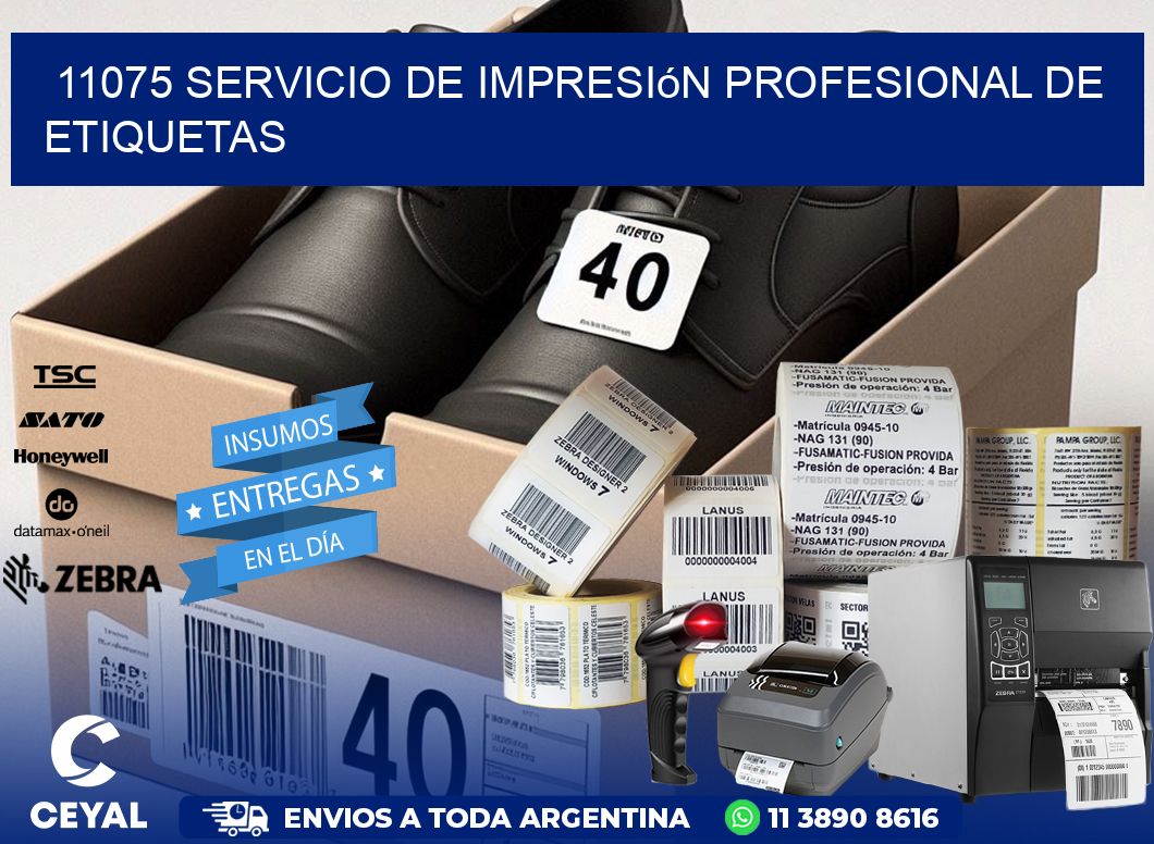 11075 Servicio de impresión profesional de etiquetas