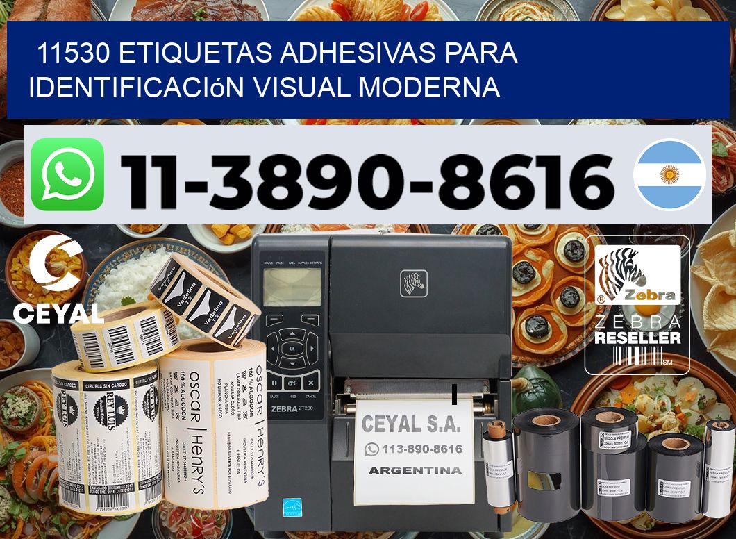 11530 Etiquetas adhesivas para identificación visual moderna