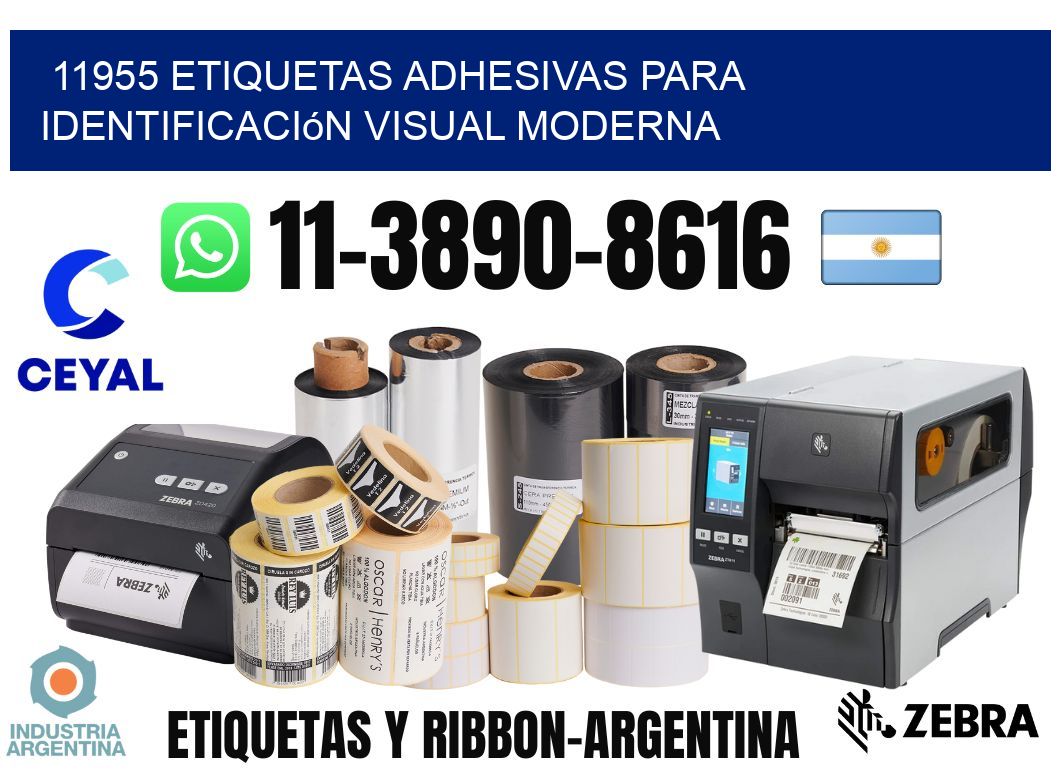 11955 Etiquetas adhesivas para identificación visual moderna