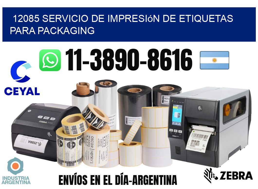 12085 Servicio de impresión de etiquetas para packaging