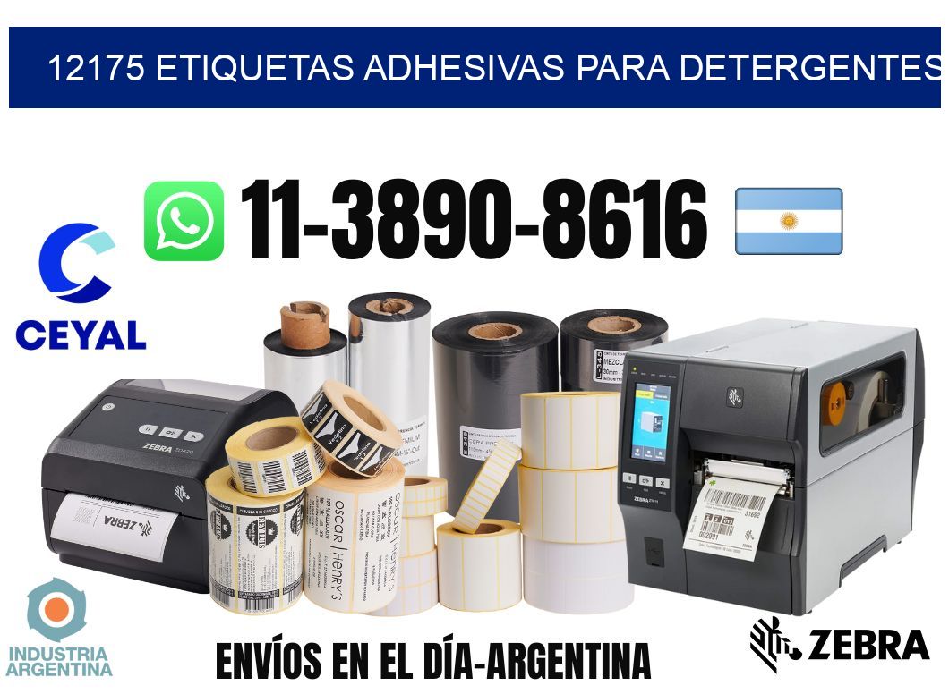 12175 Etiquetas adhesivas para detergentes