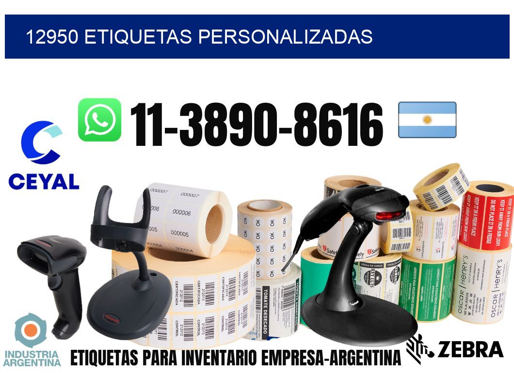 12950 etiquetas personalizadas