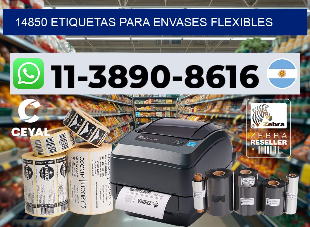14850 Etiquetas para envases flexibles