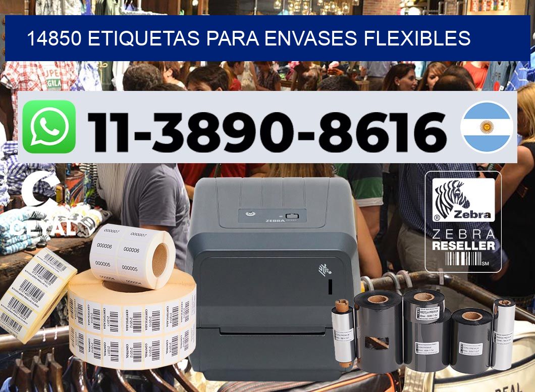 14850 Etiquetas para envases flexibles