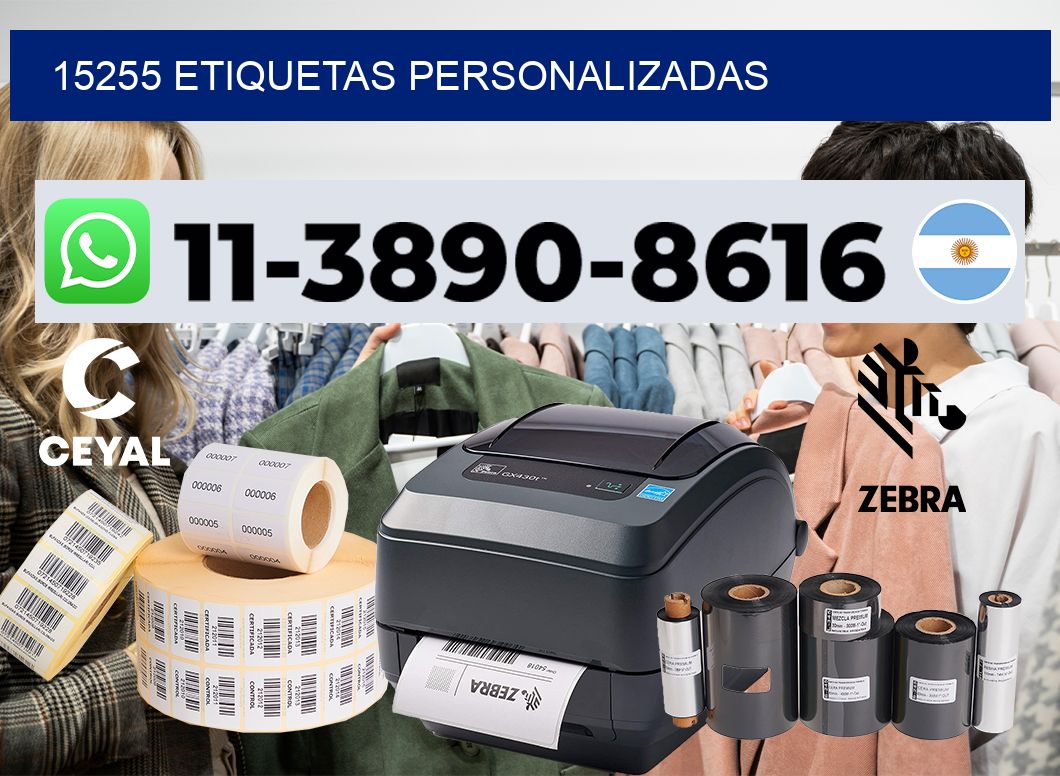 15255 etiquetas personalizadas