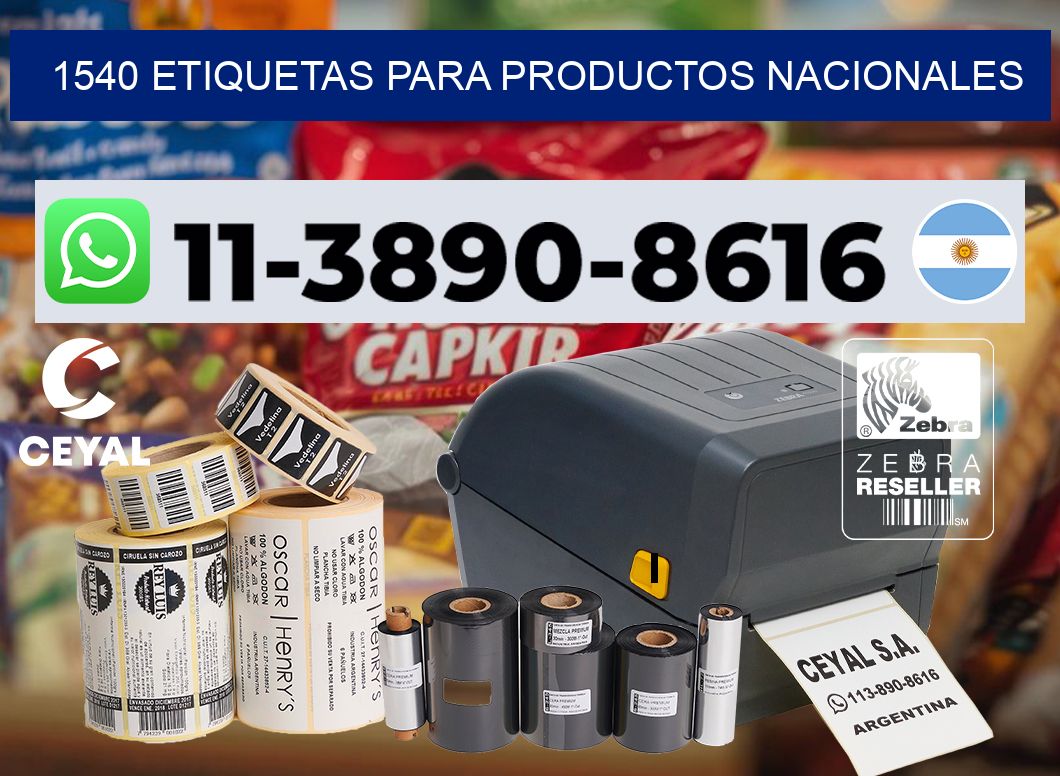 1540 Etiquetas para productos nacionales