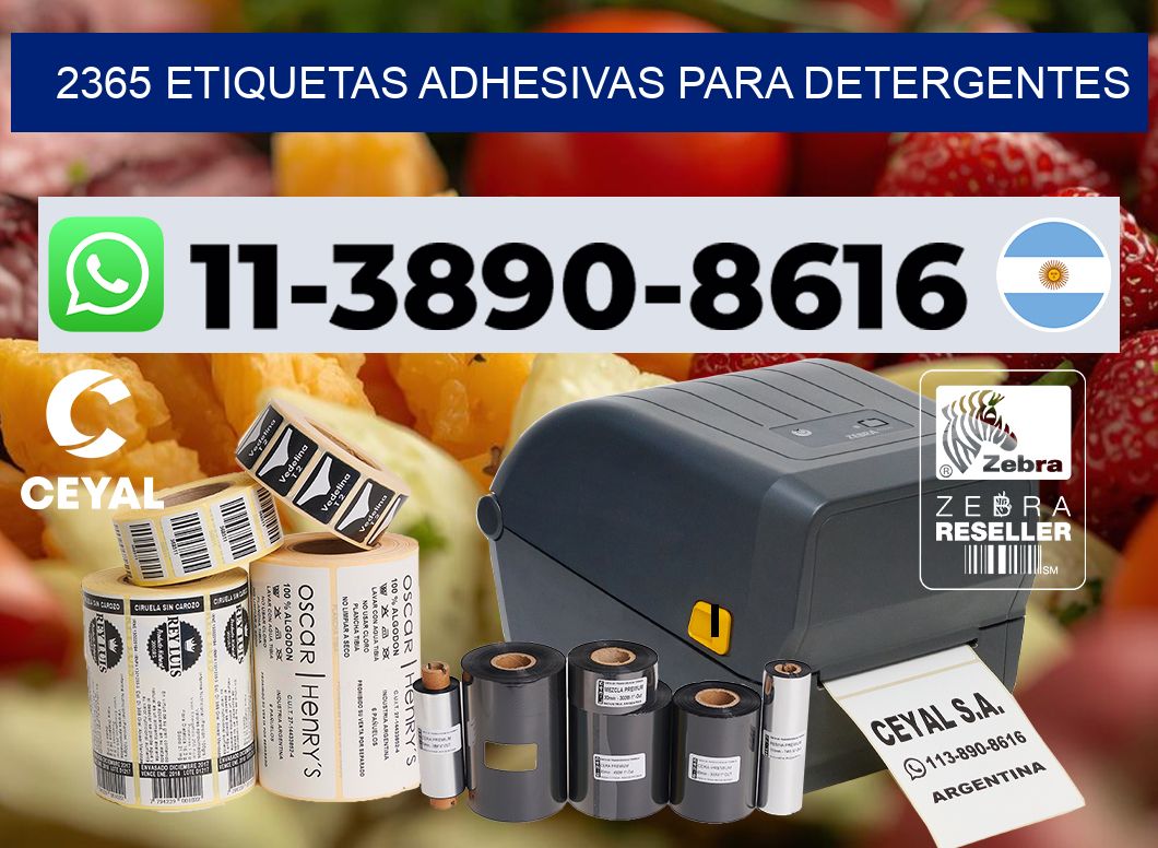 2365 Etiquetas adhesivas para detergentes