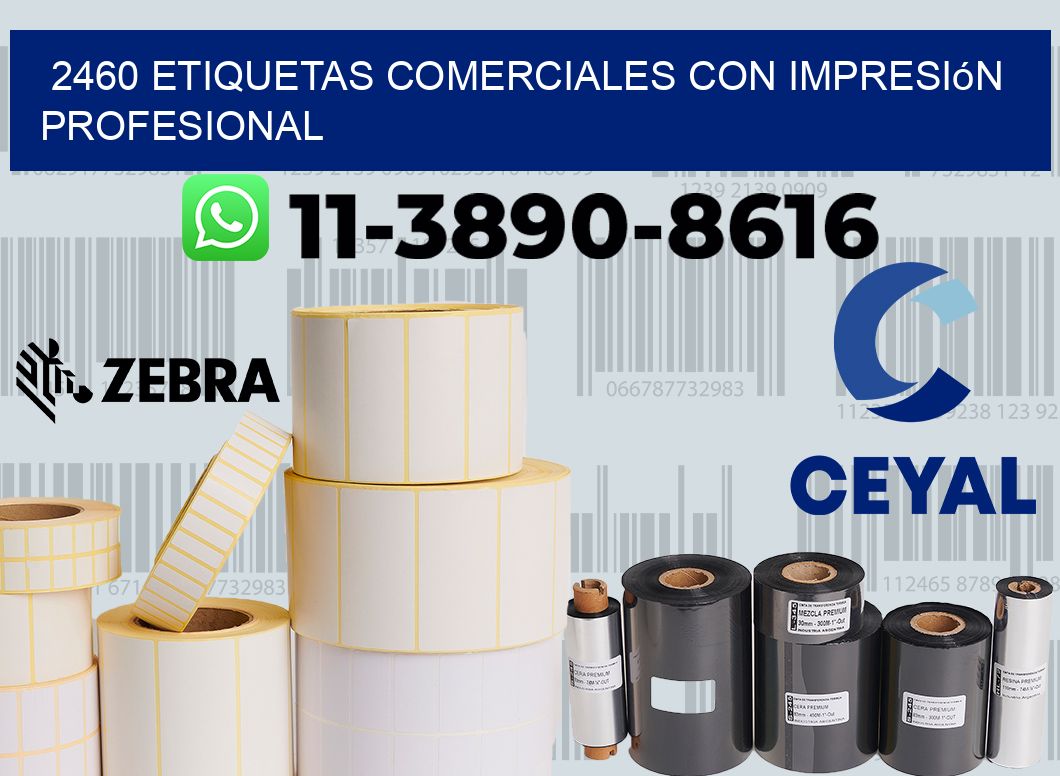 2460 Etiquetas comerciales con impresión profesional