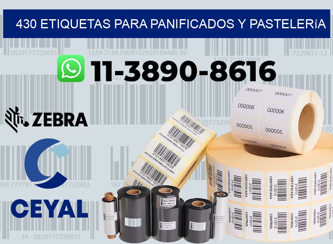 430 Etiquetas para panificados y pastelería