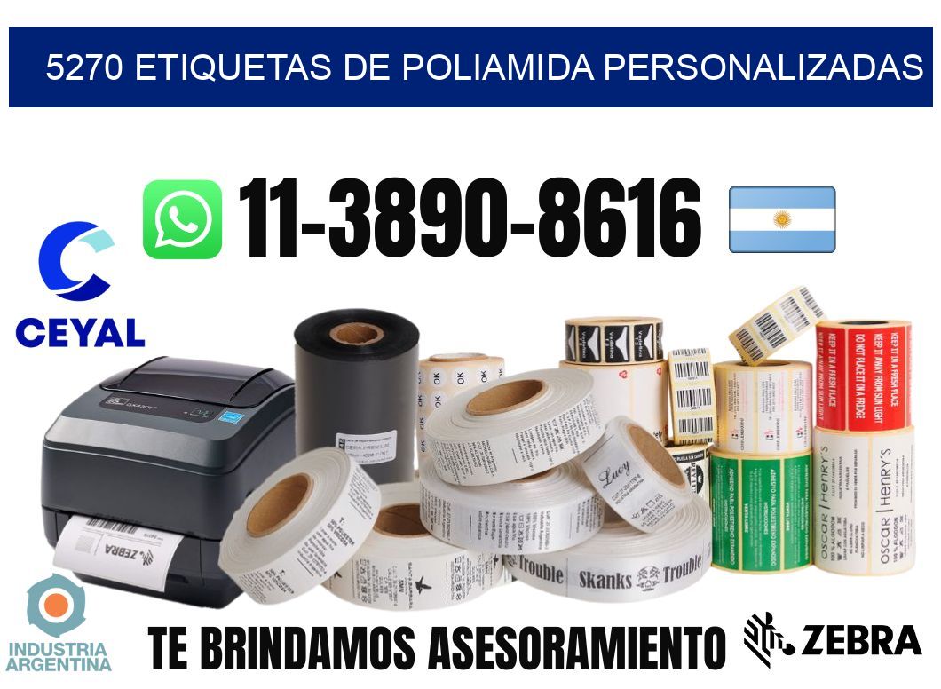 5270 Etiquetas de poliamida personalizadas